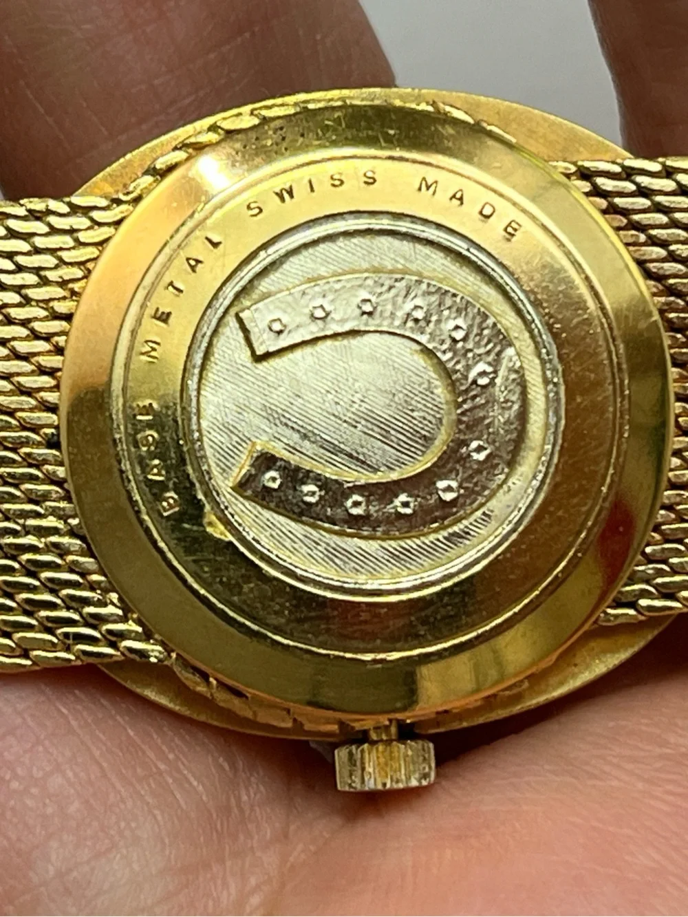 Ladies Lucerne 3 STARS Gold Bracelet Watch mechanical Swiss made.